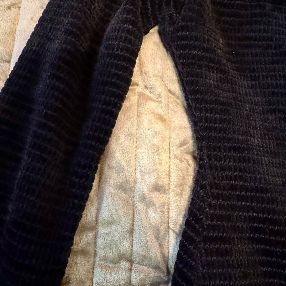 Vintage B Darlin Chic Goth Black Long Sleeve Textured Dress - Picture 5 of 13